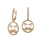 Moustache Earrings