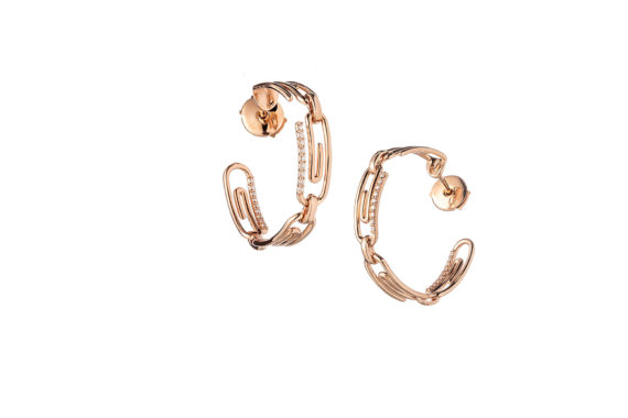 Paper Clip Hoops Earrings