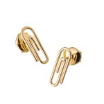Paper Clip Studs Earrings