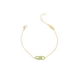 Paper Clip Silver Bracelet